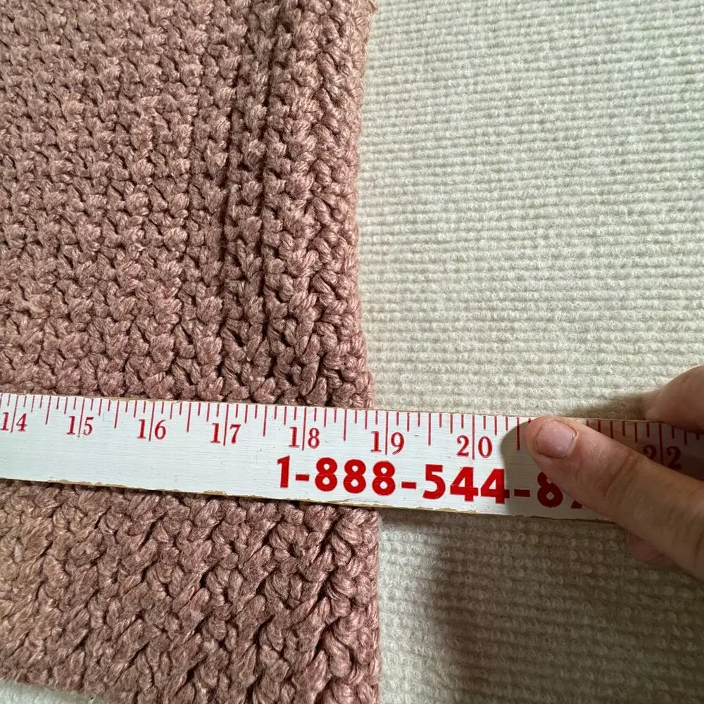 Handmade Crochet Striped Car Seat/Stroller/Pet Blanket 18.5 x 20.5  See NOTE